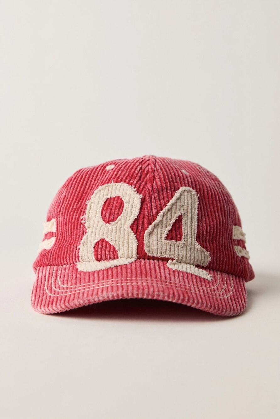NWT Free People Hollie Varsity Baseball Cap Adjustable Strapback Red, One Size